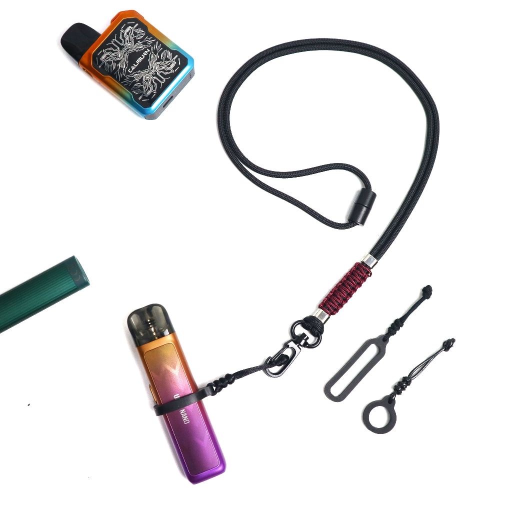 

Lanyard ID Card Holder Kulit Tali Gantungan Kalung Paracord 550lbs 4mm Multifungsi Minimalis Simpel Kasual Pengait Alloy Anti Karat Free O Ring