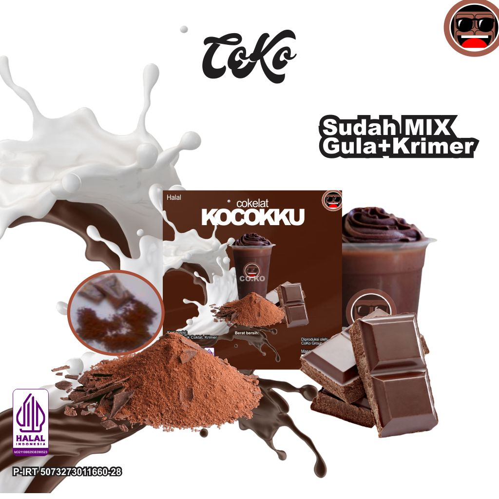 

Bubuk minuman Powder Drink coklat rasa chocolate basic 20gr / bubuk minuman coklat / es coklat / bubuk nyoklat