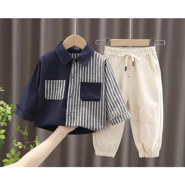 Kemeja anak laki laki setelan anak laki laki import baju anak laki laki 2 tahun