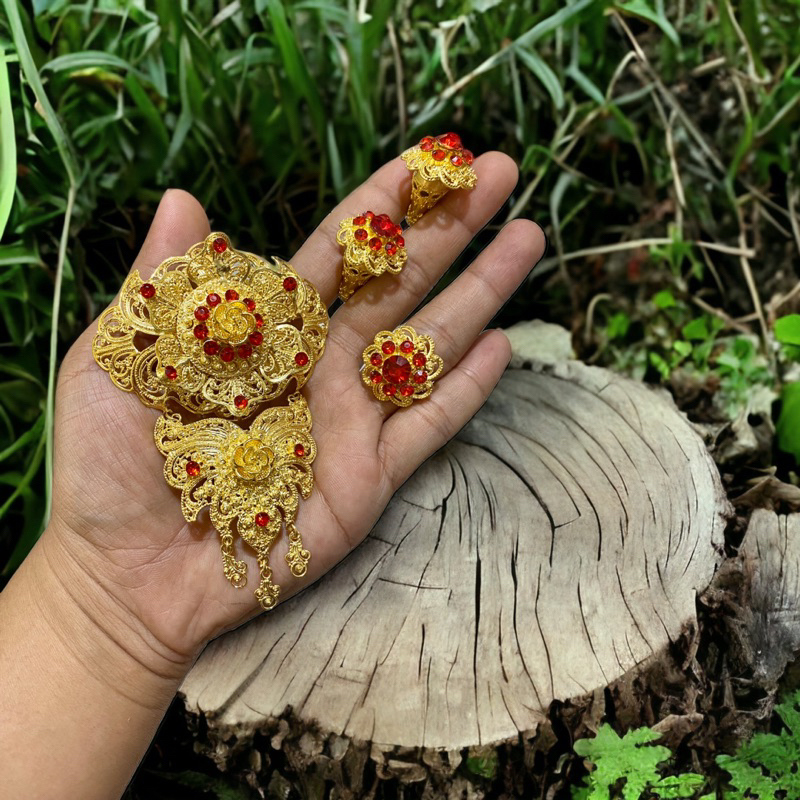 Bros kebaya bali Bros alpaka satu set