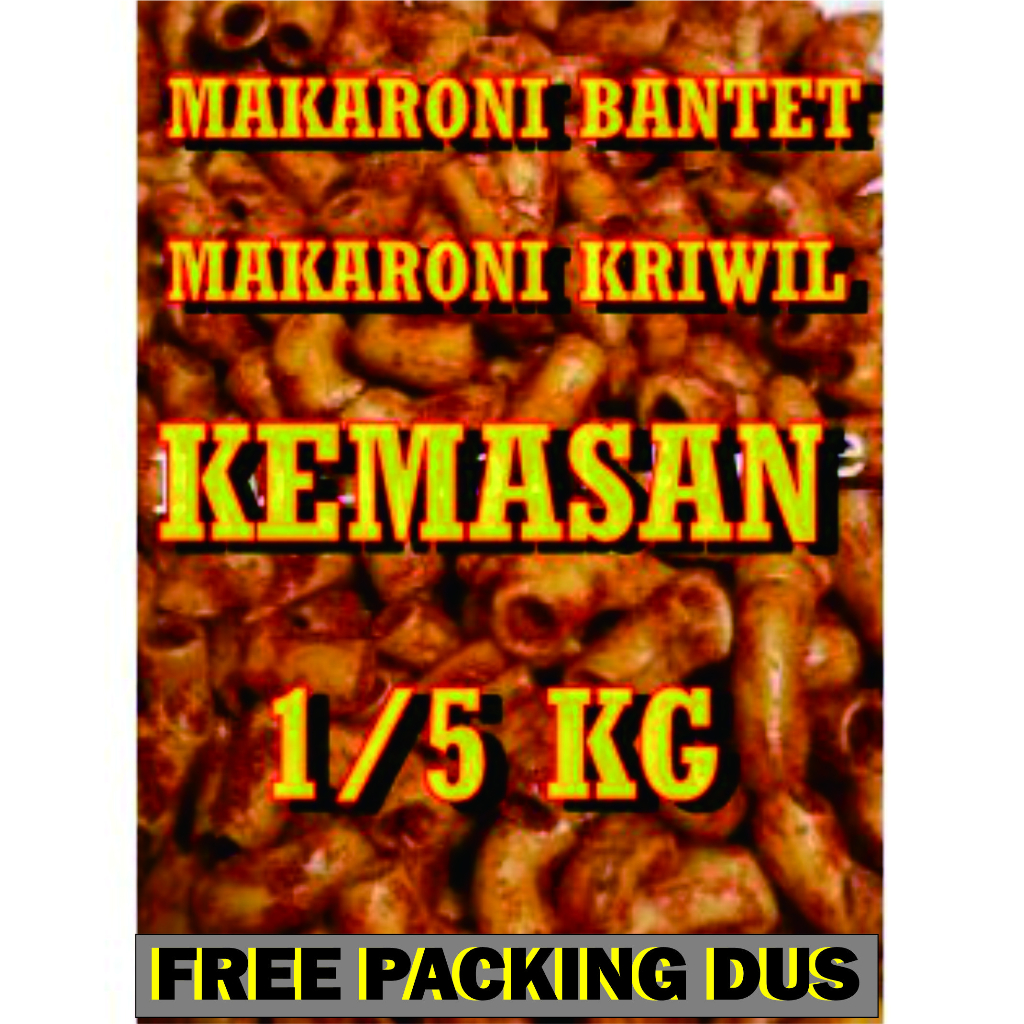 

MAKARONI BANTET KEMASAN 500 GRAM CAP KOKI