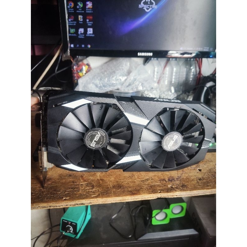 vga asus rx 580 artefak rusak