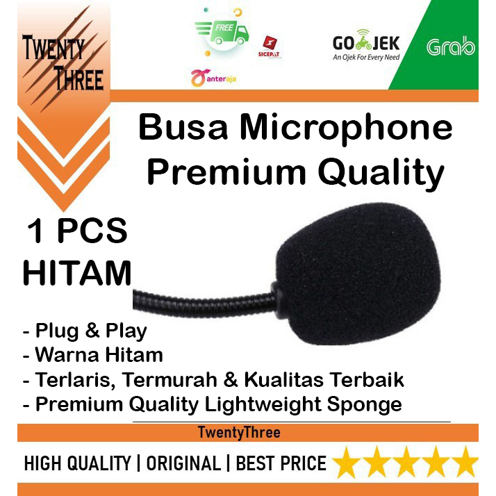 Busa Mic Foam Mic Busa Microphone Gaming Cover Mic Headset Clip On