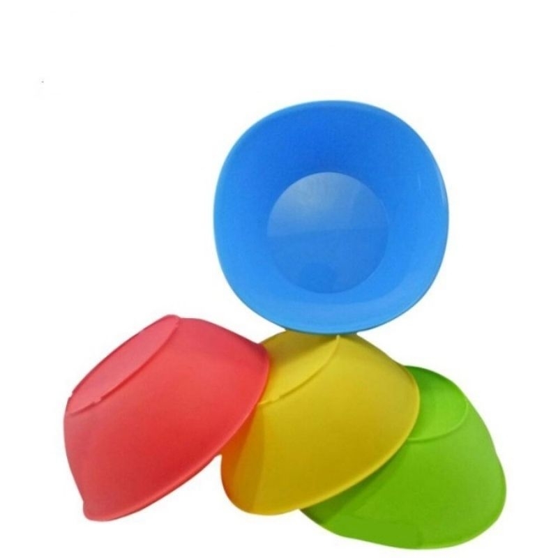 MANGKOK PLASTIK KECIL MANGKOK KOBOKAN MINI PLASTIK WARNA WARNI LUCU |4018