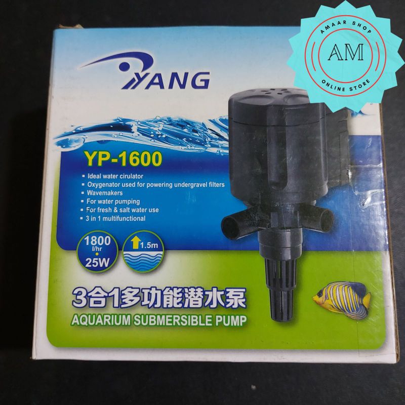 POMPA AKUARIUM YP-1600 / MESIN AQUARIUM YANG YP1600 / AQUARIUM POWER HEADS YANG YP 1600