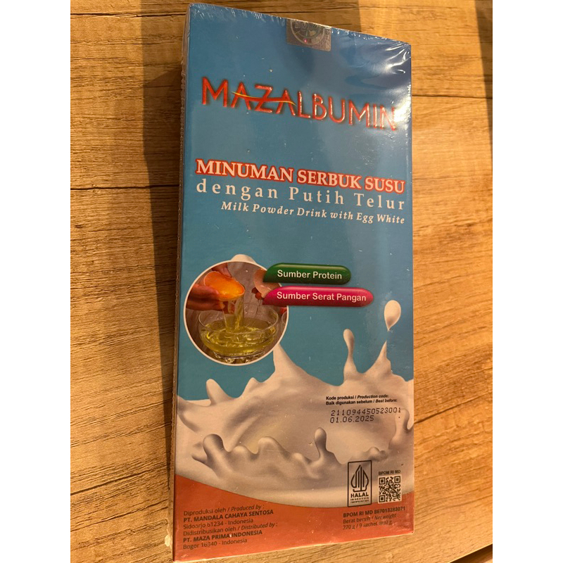 

Mazalbumin Sachet - Minuman Serbuk Susu Dengan Putih Telur