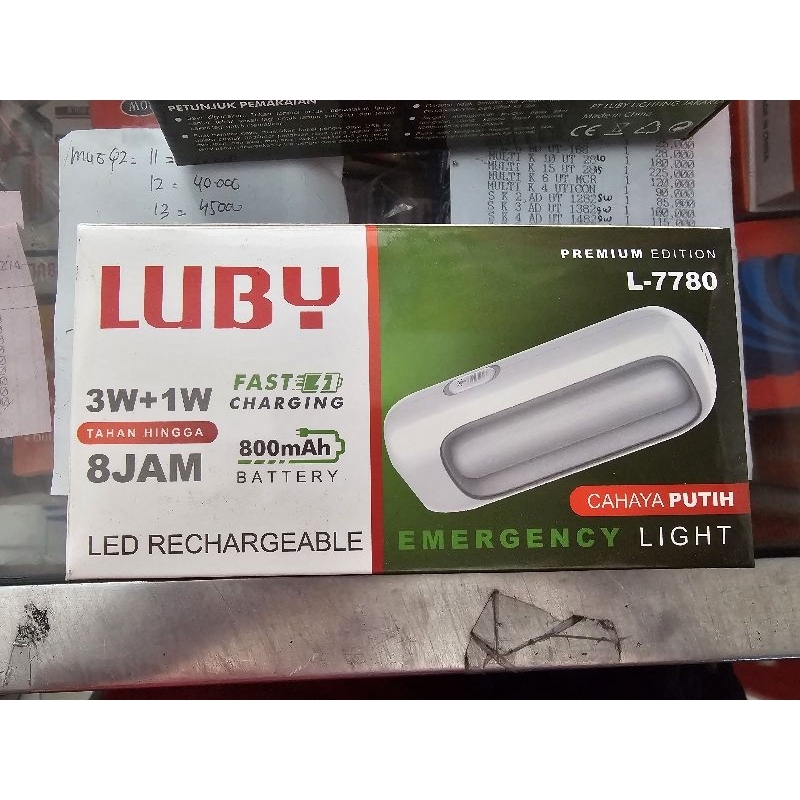 Senter Lampu Led Emergency LUBY L-7780 dan L7678