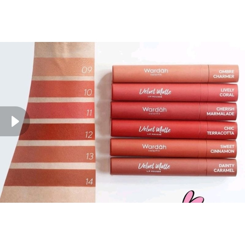PL Lipstik Wardah Velvet matte no 12