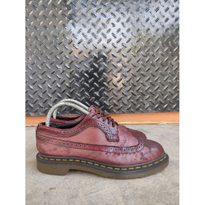 Dr Martens Red Cherry Brogues Wingtip