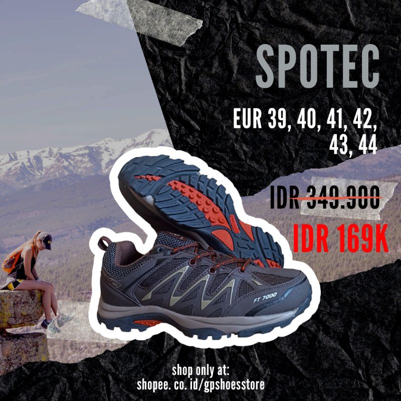 [Hiking] Spotec Portland Sepatu Hiking Gunung Original Murah