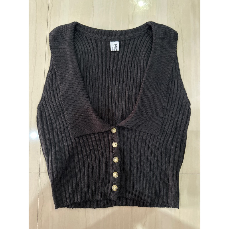 NEW crop top wool black
