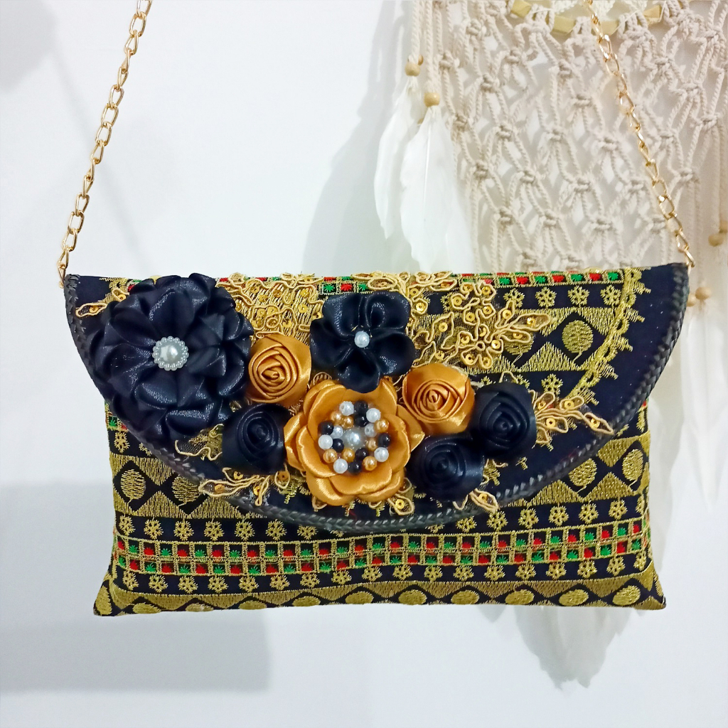 aqq Putra Sukapura Handycraft Tas Pesta Wanita Tapis Bordir Premium Tas Party Terbaru Tas Selempang