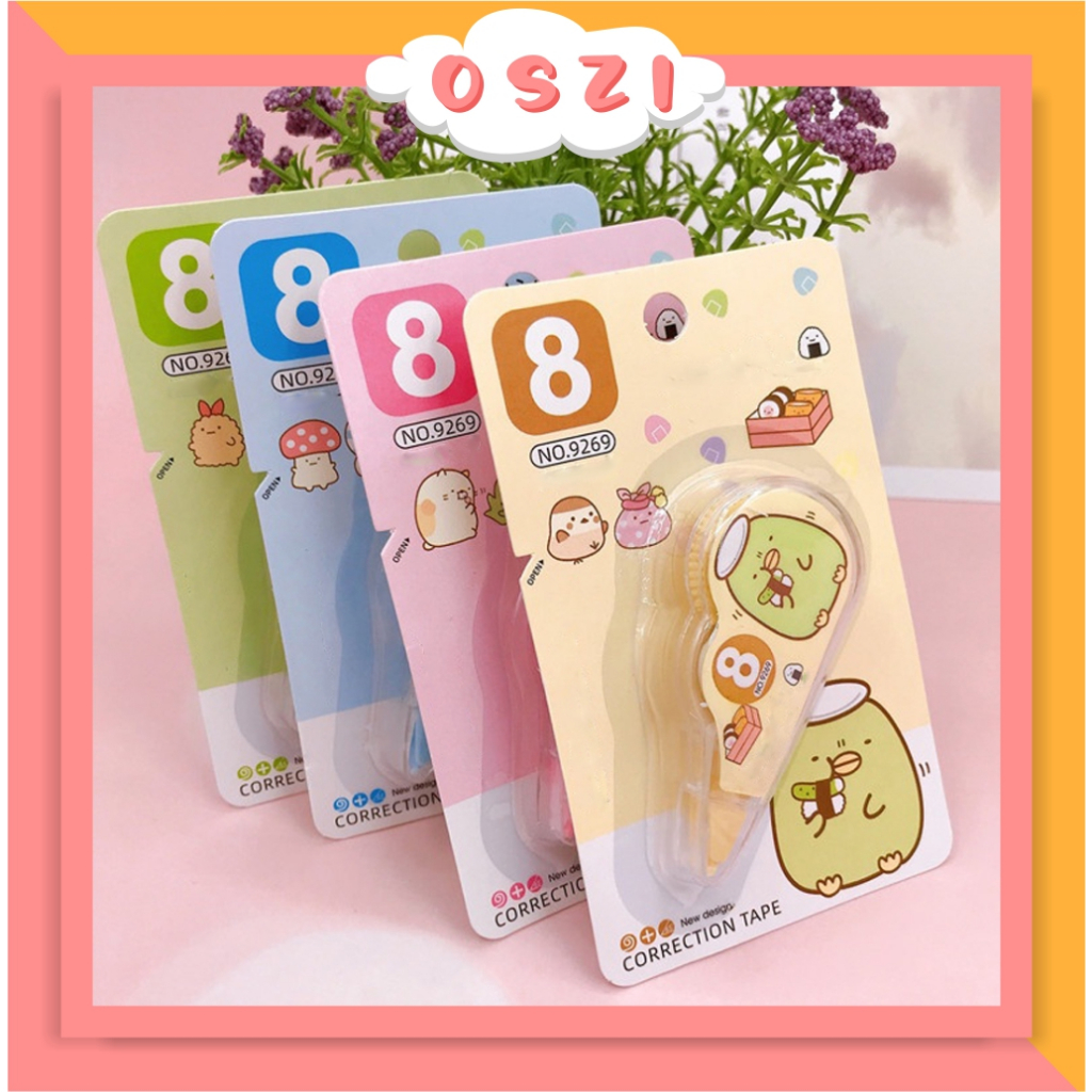 

❄OSZI❄ Correction Tape Students Stationary School Supplies 8M Multiple Color Tipe-x Karakter Lucu Penghapus PenaTip-ex Kertas Mini S087