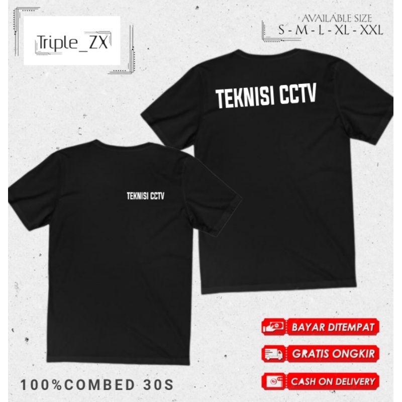 KAOS TEKNISI CCTV//TSHIRT NEW