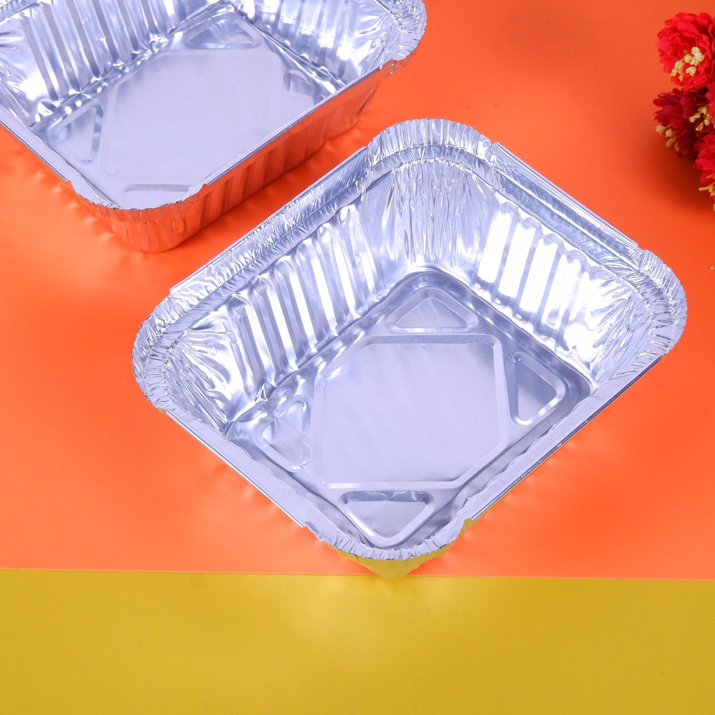 Aluminium Foil/Tutup Mika BX 2551 / Foil Tray Brownies Mini/Klapertaart/Macaroni Schotel Ukuran 15x1