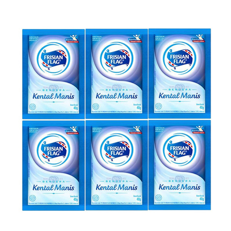 

LS2 [PUTIH]Frisian Flag Susu Kental Manis Original Renceng 6 sachet X 38gr