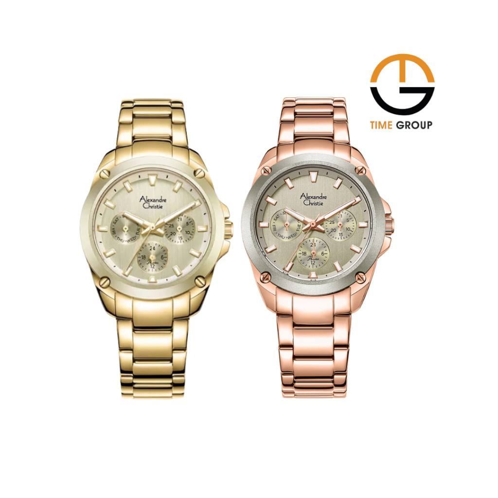 JAM TANGAN WANITA ALEXANDRE CHRISTIE AC8667 AC 8667 BF STAINLESS STEEL