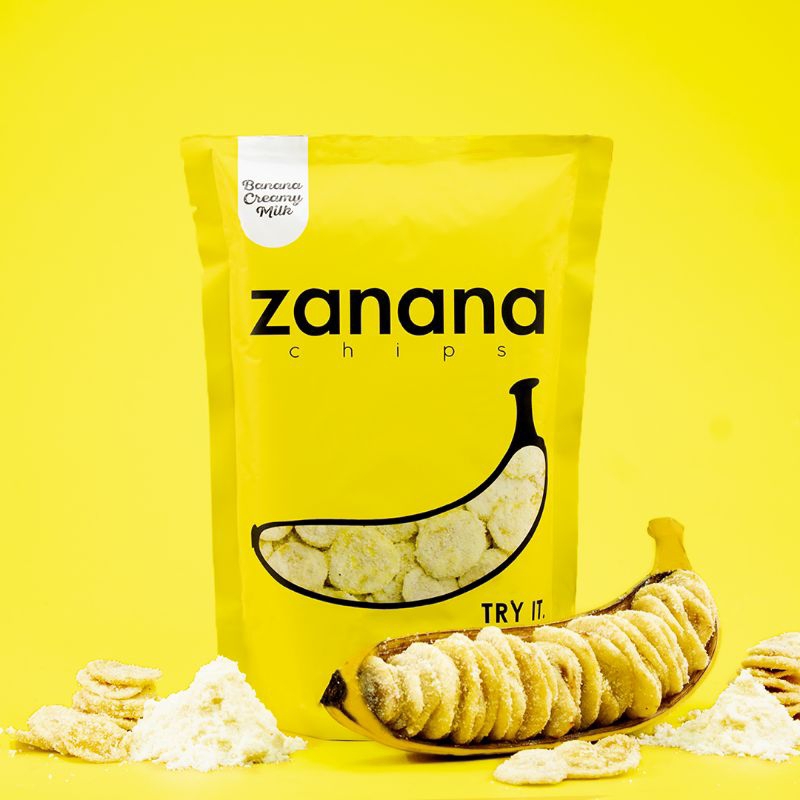 

Keripik Pisang-Zanana Cream Milk Bumbu Tebal & Renyah