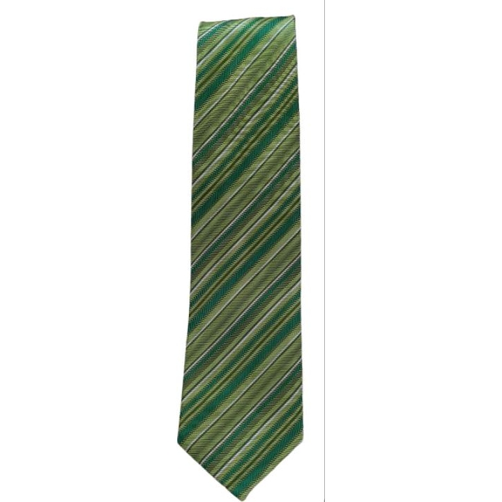 Dasi hijau motif salur