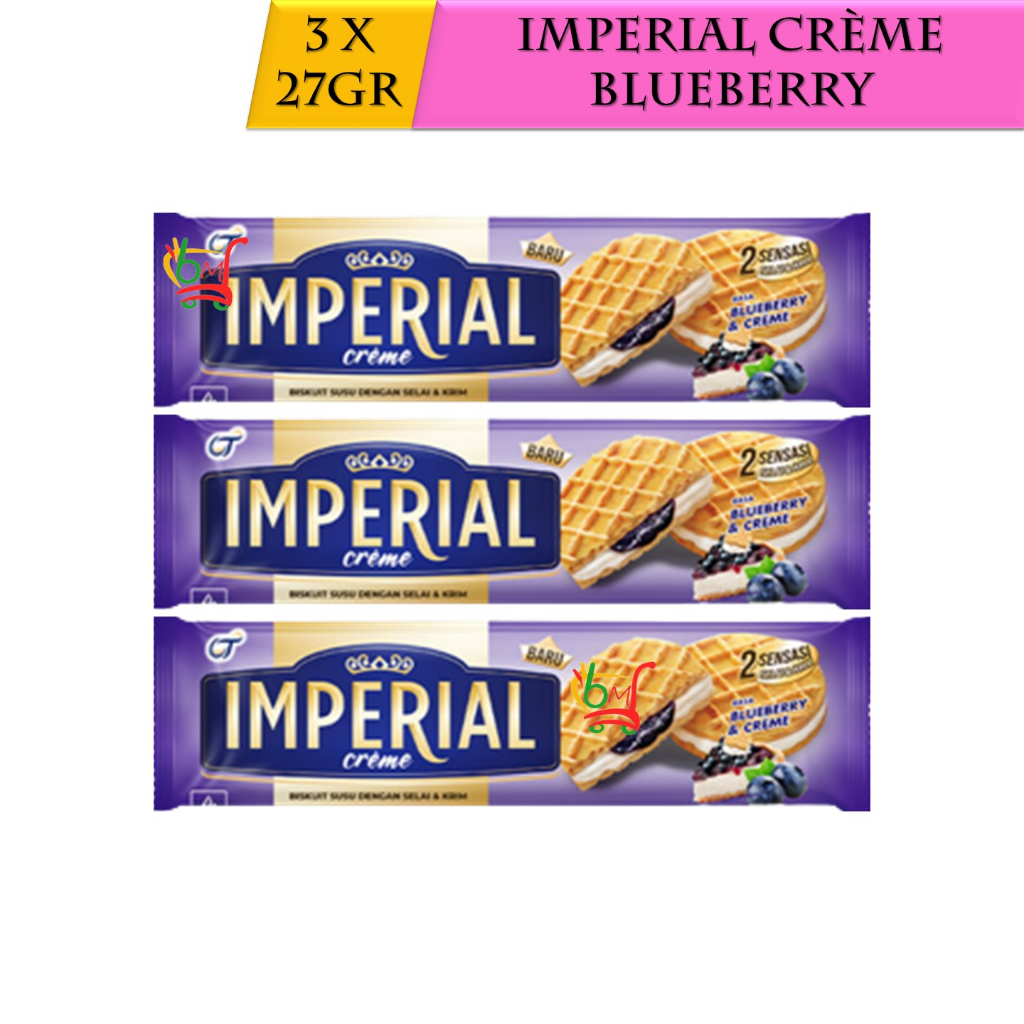 

3PCS Imperial Blueberry Creme Biskuit dengan Selai dari Orang Tua