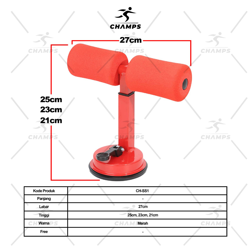 CHAMPS Alat Penahan Kaki Latihan Sit Up / Sit Up Stand CH-SS1