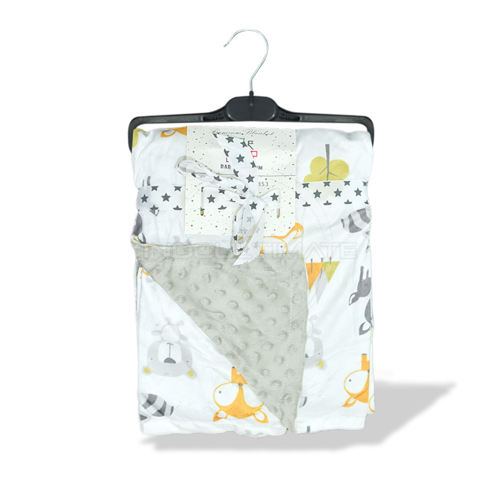 Selimut Tidur Bayi Baru Lahir Lembut BS-059 Selimut Tidur Bayi Perempuan Laki-Laki Bulu Halus Double