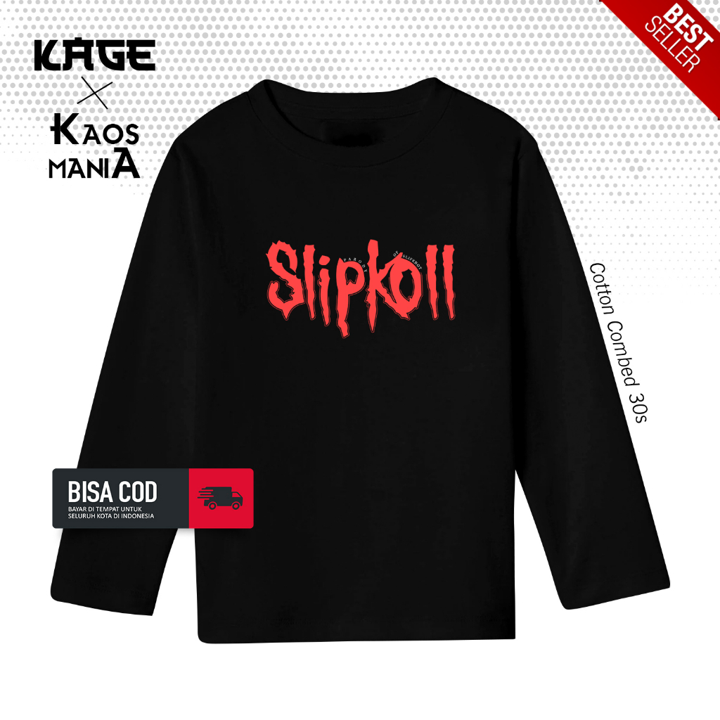 Kaos Atasan SLIPKOLL SLEEP CALL METAL Tangan Panjang - Kaos Parodi Band Plesetan KAOS KAGE