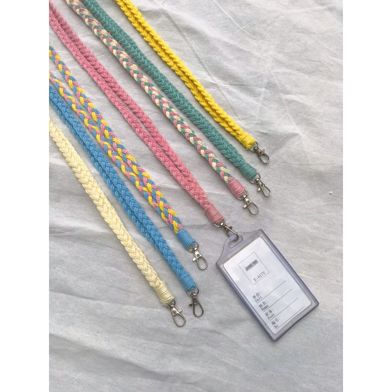 

(part 1 ) STRAP LANYARD ID CARD | Macrame | Handmade