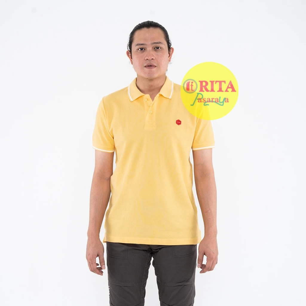 Oxygen Denim Core Polo Shirt Tipping 1-Yellow