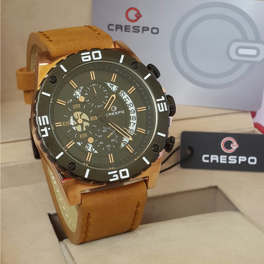 Jam tangan CRESPO Original C5017G Crono aktif