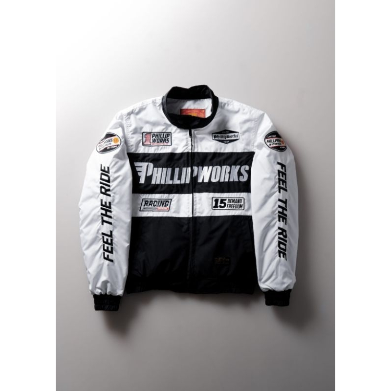JACKET MOTOR PHILLIP WORKS PRIDE OF INDONESIA BLACK BEST SELLER