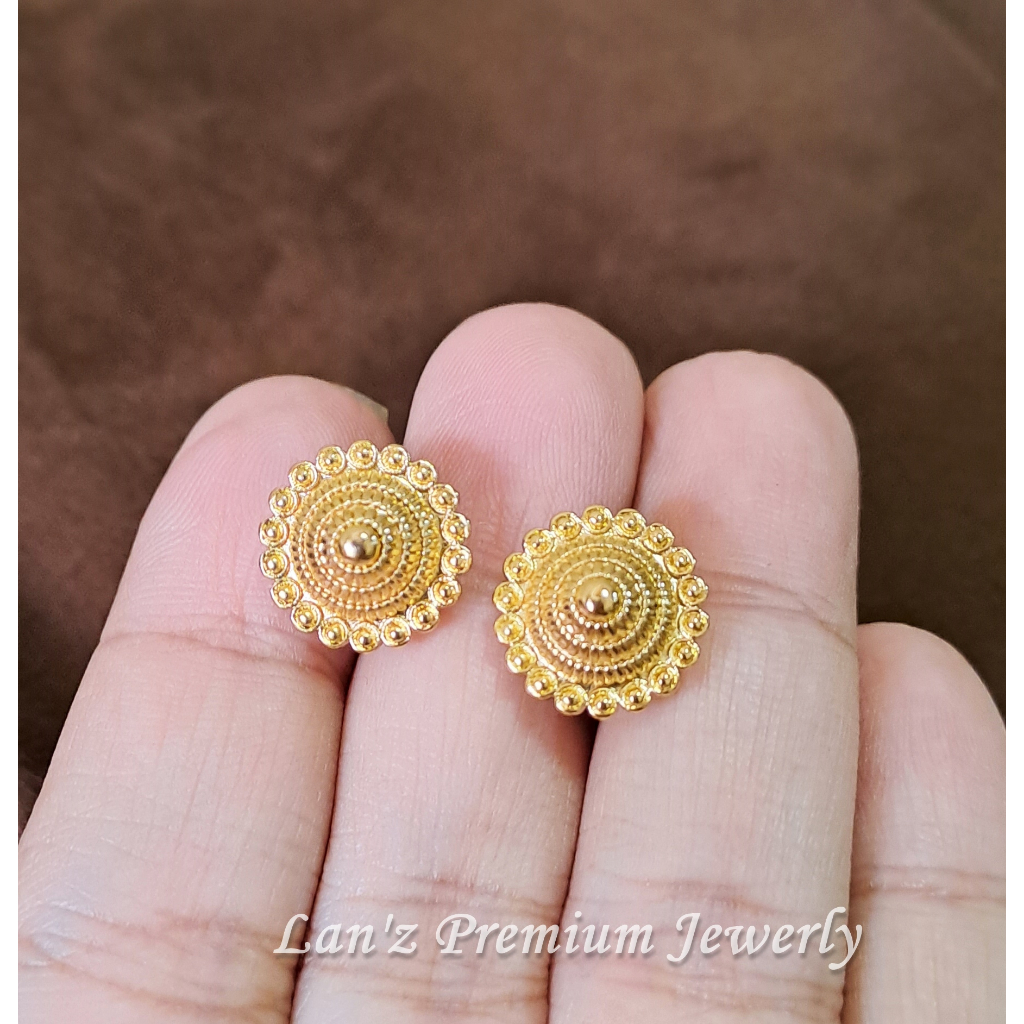 Anting Tusuk Emas Nusantara Seperti 24Karat Titanium 24K