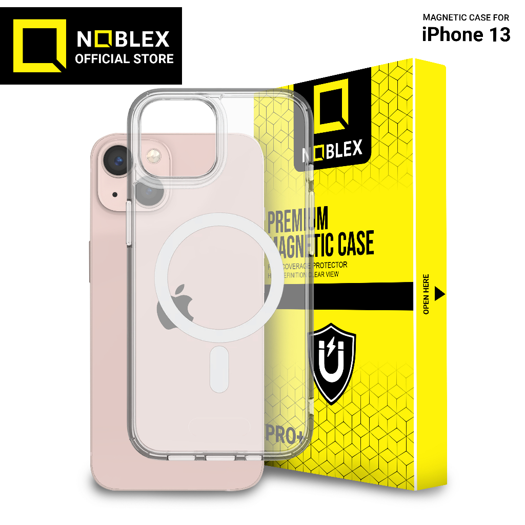 Noblex Magnetic Case Magsafe for iPhone 13 Casing Anti Crack Anti Kuning for iPhone Magnetic Wireless Charging Case Clear Hybrid Bumper Casing XR 11 15 Pro Max 15 Plus 14 Pro Max 14 Plus 13 Pro Max 12 Pro Max 11 Pro Max X XS MAX Full Screen Cover