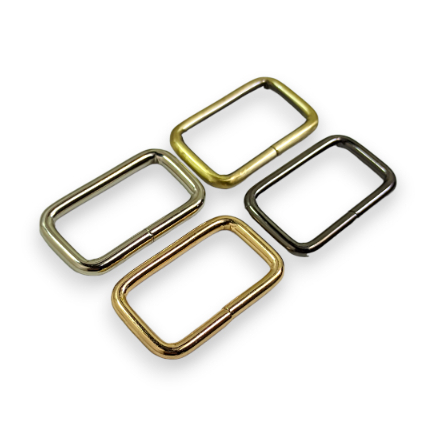 Ring Kotak 3,8 cm Besi Tebal ATG Bakar Silver BN Black Nikel Gold/ Aksesoris Tas Kualitas Import