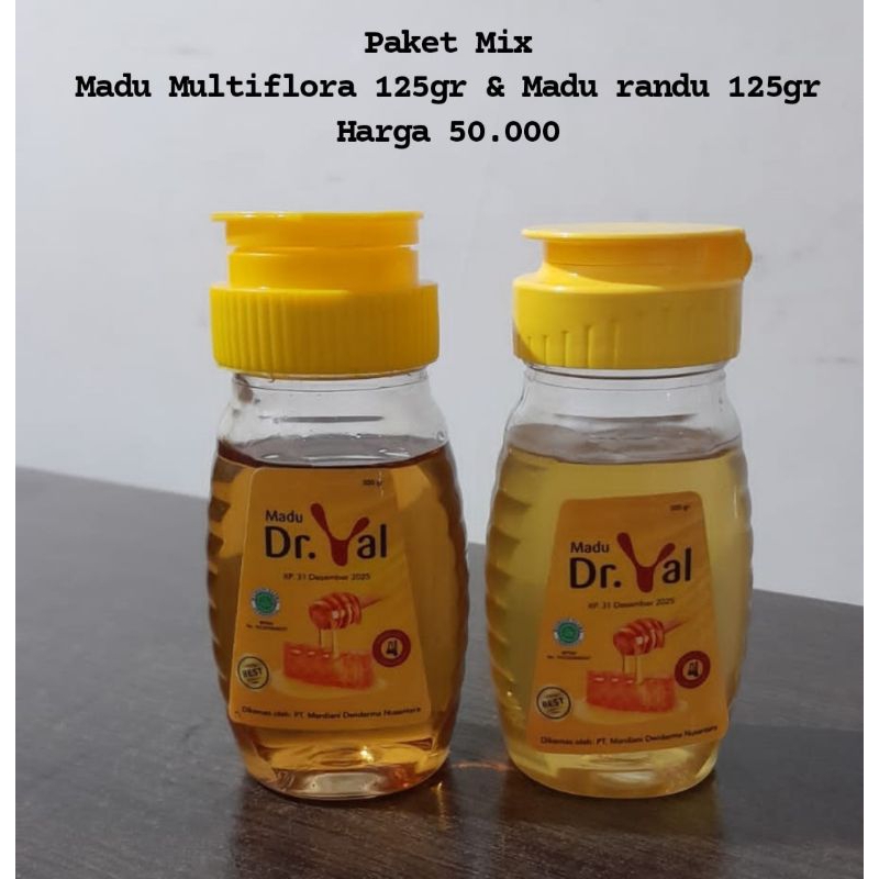 

paket blunding madu multiflora dan randu 125gr