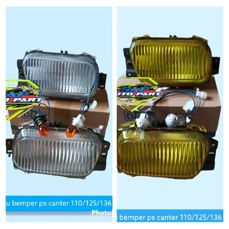 LAMPU BEMPER PS CANTER 110/125/136/HDX TURBO SET KANAN KIRI  ADA PUTIH DAN KUNING