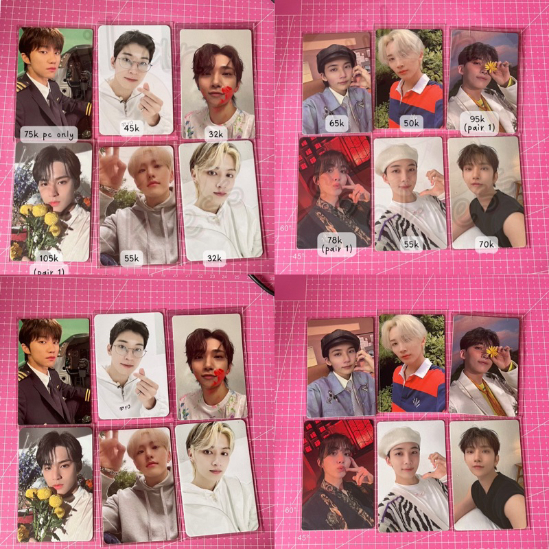 SEVENTEEN PHOTOCARD PC ALBUM CLEARANCE SALE HAN KONDE HAO PILOT MEMKIT CEMONG JOSHUA AN ODE TOPDAG O