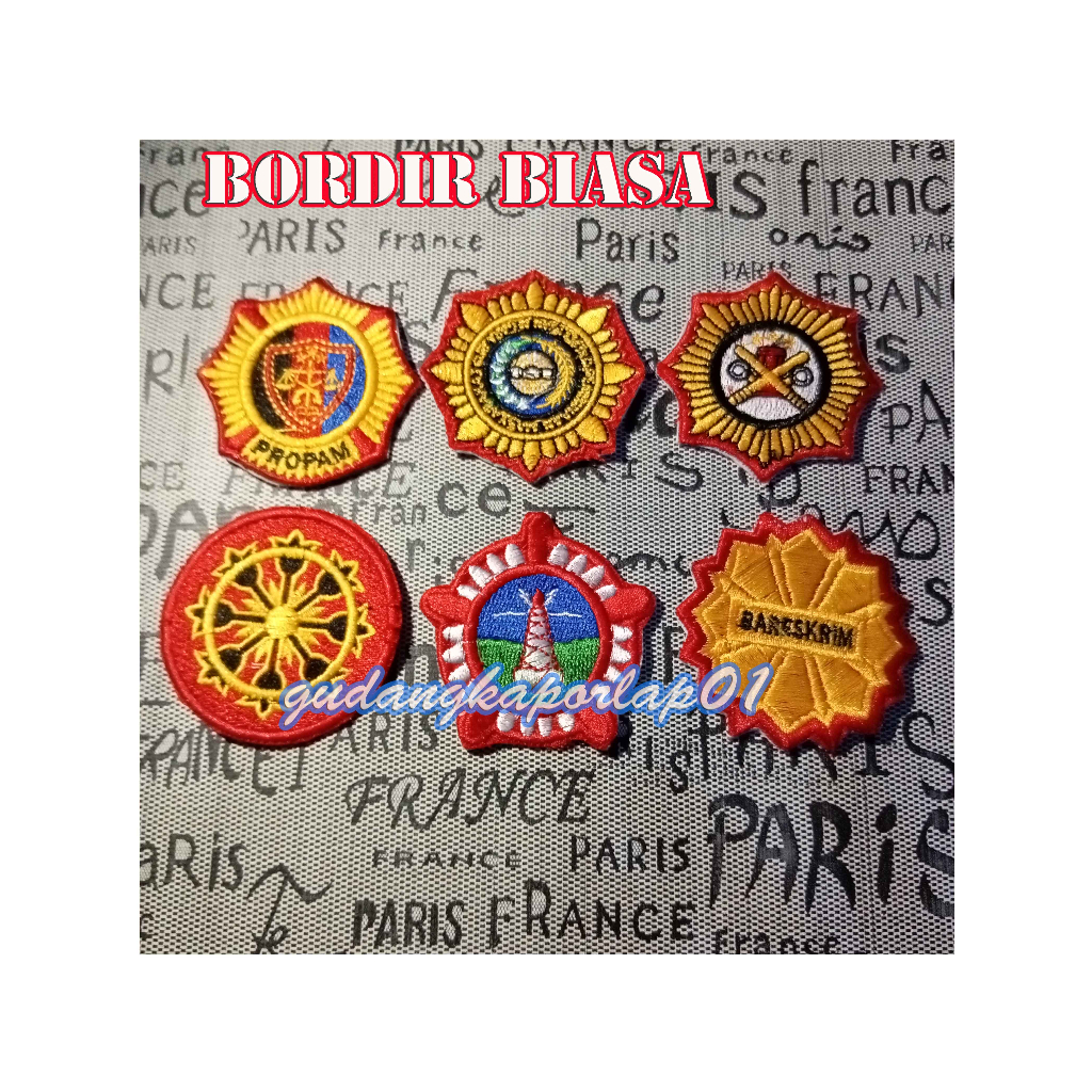 cod roda bordir bed polri murah berkwalitas
