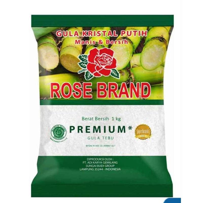 

gula rose brand (hijau) 1kg jawa timur