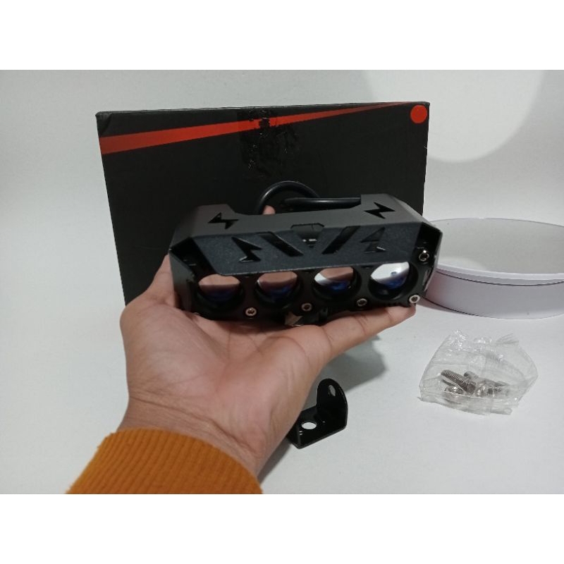 LAMPU GALMAN 1 PCS 4 MATA 2 WARNA