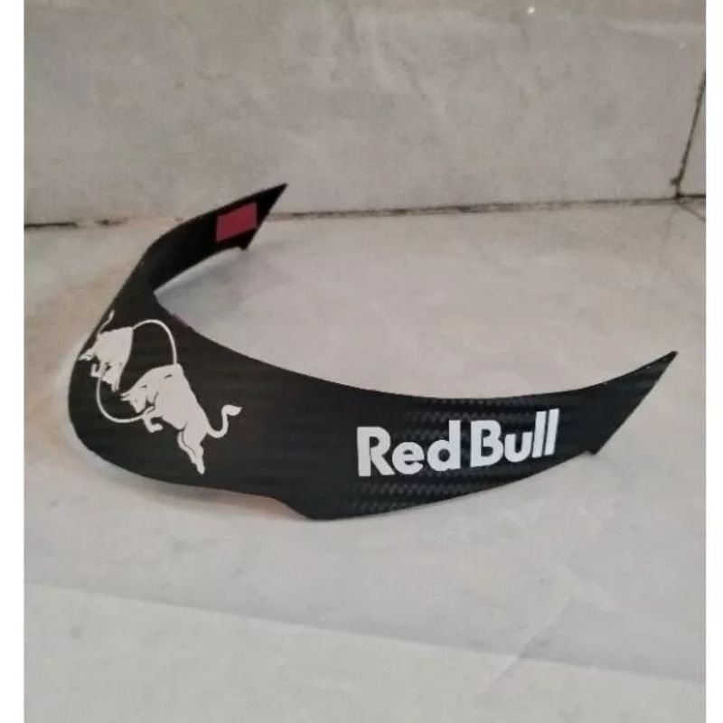 spoiler helm kyt kyoto dan dyr kyoto, motif red bull, free double tapenya