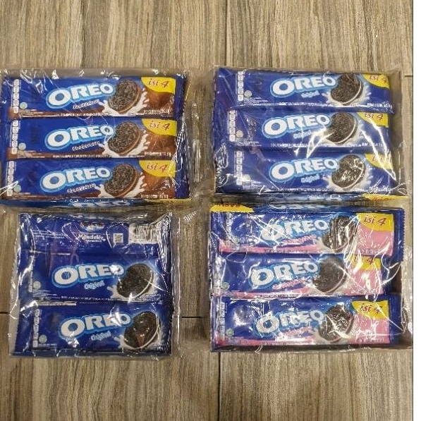 

Oreo biskuit cream ORIGINAL / COKLAT /STRAWBERRY /ICE CREAM ( 12 pack / box 38gr )