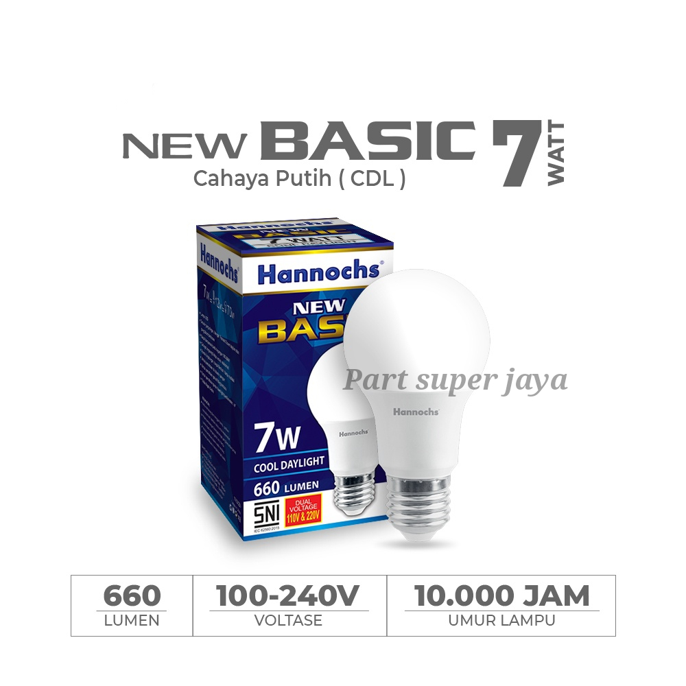 Lampu LED Hannochs New Basic 7 Watt / Led Hannochs 7 Watt