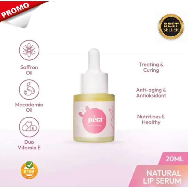 PENCERAH BIBIR DALAM 5 HARI DIJAMIN AMPUH I  JIERA LIP SERUM ORIGINAL | SERUM BIBIR | PELEMBAB BIBIR