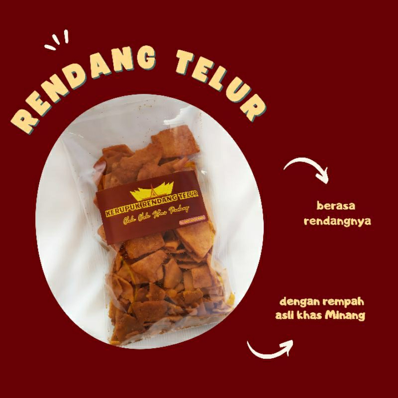 

KERUPUK RENDANG TELUR (OLEH OLEH KHAS PADANG)