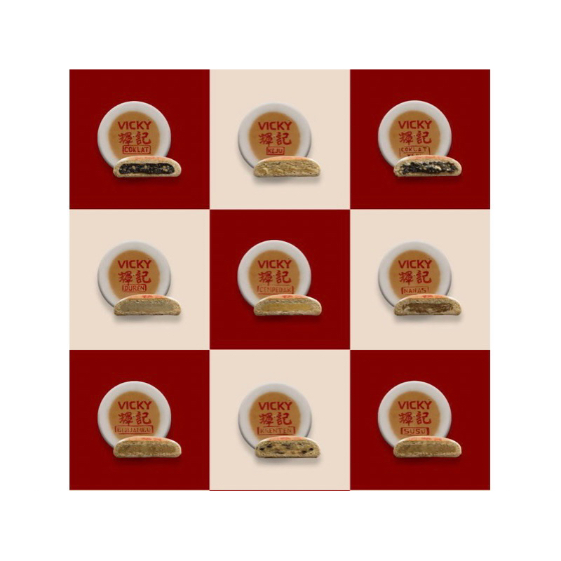 KUE RODA VICKY /kue bulan / Mooncake /Kue Tiong Tjiu Phia VICKY
