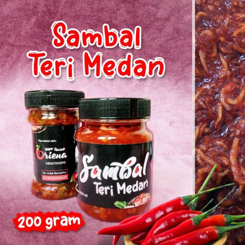 

SAMBAL TERI MEDAN / Dapur Sambal Oriena 200 Gram