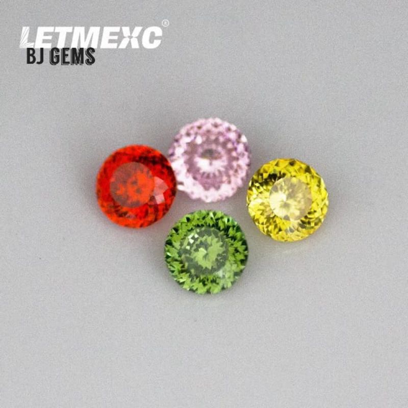 Permata A7 Quality Cubic Zirconia 100 faceted cutting matahari