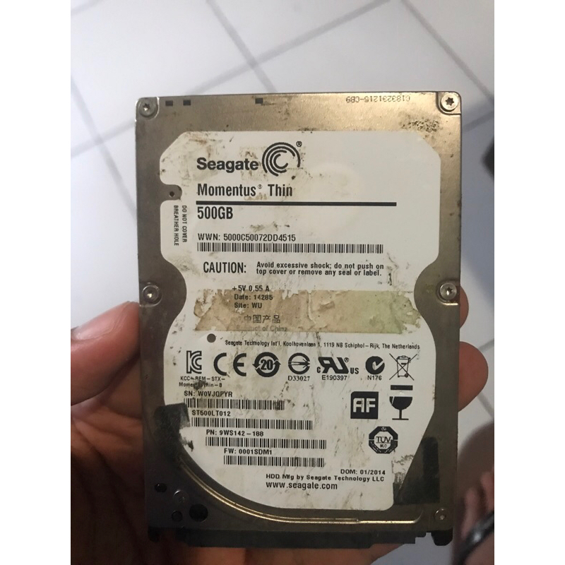 hardisk seagate 500gb copotan laptop