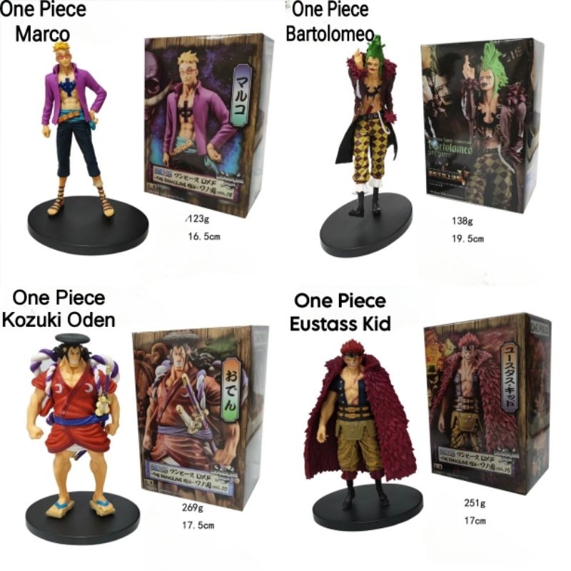 DXF Action Figure Bartolomeo Kozuki Oden Eustass Kid Marco One Piece